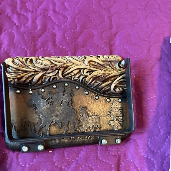 Metal western toilet paper holder - never used. - Picture 2 of 6